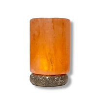 Thumbnail for USB Himalayan Salt Lamp - Cylinder Carved Shape Pink Crystal Rock LED Light
