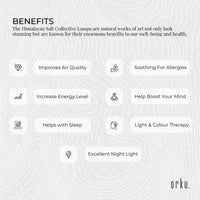 Thumbnail for USB Himalayan Salt Lamp - Cylinder Carved Shape Pink Crystal Rock LED Light