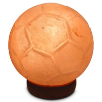 Thumbnail for 12V 12W Soccer Himalayan Pink Salt Lamp Carved Ball Rock Crystal Light Bulb On/Off