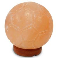 Thumbnail for 12V 12W Soccer Himalayan Pink Salt Lamp Carved Ball Rock Crystal Light Bulb On/Off