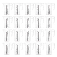 Thumbnail for 20x 1L Measuring Jug Heavy Duty Clear Plastic Propylene Food Grade BPA 5 Pro-Jug
