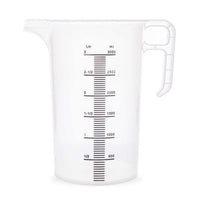 Thumbnail for 3L Measuring Jug Heavy Duty Clear Plastic Propylene Food Grade BPA 5 Pro-Jug
