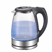 Thumbnail for 1.7L Electric Glass Kettle LED Blue Light 360 Automatic Cordless Water Boiling Jug