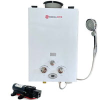 Thumbnail for 6L Portable Gas Water Heater Shower Outdoor Camping Hot Pump Tankless LPG System