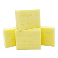 Thumbnail for 4x 100g Plant Oil Soap Honeysuckle Scent Pure Vegetable Base Bar Australian