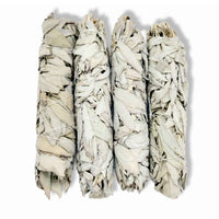 Thumbnail for 4x Californian White Sage Smudge Sticks - Jumbo 20-22cm Incense Cleansing Bundle