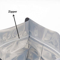 Thumbnail for 400 Resealable Mylar Stand Up Bags 29.5x22cm - Black Food Packaging Zip Pouch
