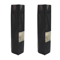 Thumbnail for 400 Resealable Mylar Stand Up Bags 29.5x22cm - Black Food Packaging Zip Pouch
