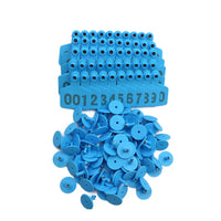 Thumbnail for 1-100 Cattle Number Ear Tags 5x4cm Set - Small Blue Pig Goat Livestock Label