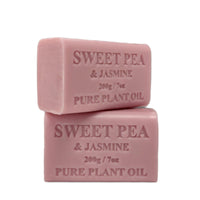 Thumbnail for 2x 200g Plant Oil Soap Sweet Pea Jasmine Scent Pure Natural Vegetable Base Bar