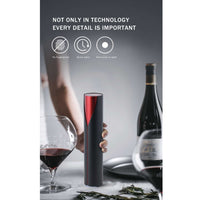 Thumbnail for Rechargeable Automatic Wine Bottle Opener - Cordless Corkscrew - Foil Cutter