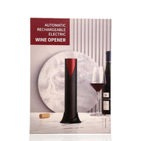 Thumbnail for Rechargeable Automatic Wine Bottle Opener - Cordless Corkscrew - Foil Cutter