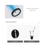 Thumbnail for Electric Wine Bottle Opener Set - Automatic Corkscrew Pourer Pump Sealer Cutter