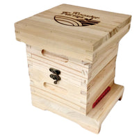 Thumbnail for Mini Beehive Box 2 Tier Timber Decor Art Apiarist Gift Jewellery Trinkets Storage