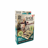 Thumbnail for Shoe Organiser 12 Pair Under Bed Storage Zippered Breathable Wardrobe Closet Bag