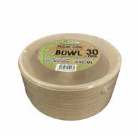 Thumbnail for 30 Pck Eco Friendly Disposable Party Deep Bowls 680ml Biodegradable Sugar Cane