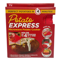 Thumbnail for Microwave Potato Cooker - Reusable Perfect Potato Baked Steaming Express Sleeve