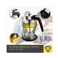 Thumbnail for 200ml Oil Honey Dispenser - Syrup Sauce Glass Pourer - Diamond Pot and Stand