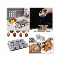 Thumbnail for 150g Magnetic Spice Jar Stainless Steel Tins - Herb Seasoning Storage Container