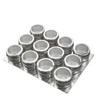 Thumbnail for 12 Magnetic Spice Jar Tins and Steel Plate - 150g Seasoning Storage Containers