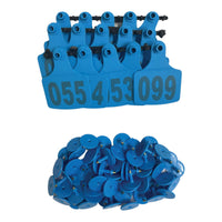 Thumbnail for 1-100 Cattle Number Ear Tags 7.5x10cm Set - XL Blue Cow Sheep Livestock Labels