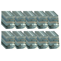 Thumbnail for 100x Resealable Aluminium Pouches 18x26cm - Windowed Zip Close Food Storage Bag