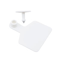 Thumbnail for 100x Cattle Ear Tags 6x7cm Set - Medium White Blank Cow Sheep Livestock Label
