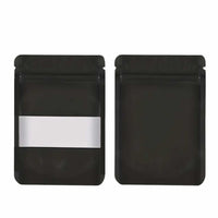 Thumbnail for 100 Resealable Mylar Stand Up Bags 36x25cm - Black Food Packaging Zip Pouch