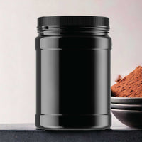 Thumbnail for 32x 2L Wide Mouth Plastic Jars and Lids Black - Empty Protein and Powder Tubs