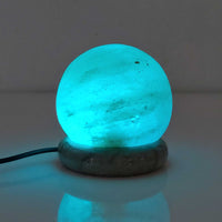Thumbnail for USB Colour Changing Salt Himalayan Lamp - Ball Sphere Shape Pink Rock LED Light
