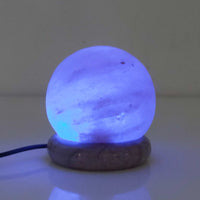 Thumbnail for USB Colour Changing Salt Himalayan Lamp - Ball Sphere Shape Pink Rock LED Light