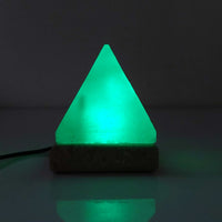 Thumbnail for USB Colour Changing Salt Himalayan Lamp - Pyramid Shape Pink Rock LED Light
