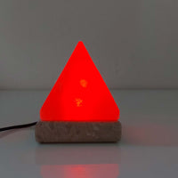 Thumbnail for USB Colour Changing Salt Himalayan Lamp - Pyramid Shape Pink Rock LED Light