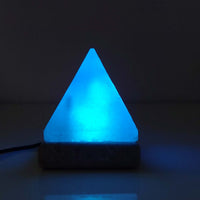 Thumbnail for USB Colour Changing Salt Himalayan Lamp - Pyramid Shape Pink Rock LED Light