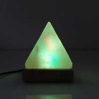 Thumbnail for USB Colour Changing Salt Himalayan Lamp - Pyramid Shape Pink Rock LED Light