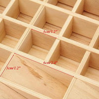 Thumbnail for 74 Slots Essential Oils Storage Box - Wooden 1-Tier Bottle Holder