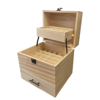 Thumbnail for 59 Slots Essential Oils Storage Box - Wooden 3-Tier Bottle Holder