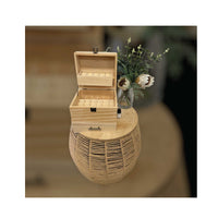 Thumbnail for 59 Slots Essential Oils Storage Box - Wooden 3-Tier Bottle Holder