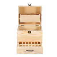 Thumbnail for 59 Slots Essential Oils Storage Box - Wooden 3-Tier Bottle Holder