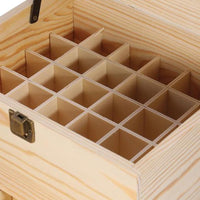 Thumbnail for 59 Slots Essential Oils Storage Box - Wooden 3-Tier Bottle Holder