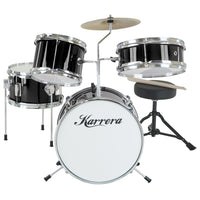 Thumbnail for Karrera Children's 4pc Drum Kit - Black