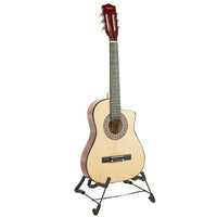 Thumbnail for Karrera 38in Cutaway Acoustic Guitar with guitar bag - Natural