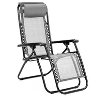 Thumbnail for Wallaroo Zero Gravity Reclining Deck Chair - Grey