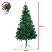 Thumbnail for Christabelle Green Christmas Tree 1.5m Xmas Decor Decorations