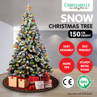 Thumbnail for Christabelle Snow-Tipped Artificial Christmas Tree 1.5m - 550 Tips