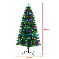 Thumbnail for Christabelle 1.5m Enchanted Pre Lit Fibre Optic Christmas Tree Stars Xmas Decor