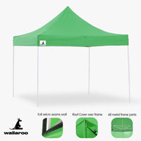 Thumbnail for Wallaroo Gazebo Tent Marquee 3x3 Popup Outdoor - Green