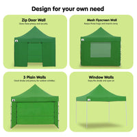 Thumbnail for Wallaroo Gazebo Tent Marquee 3x3 Popup Outdoor - Green