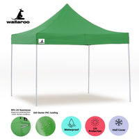 Thumbnail for Wallaroo Gazebo Tent Marquee 3x3 Popup Outdoor - Green