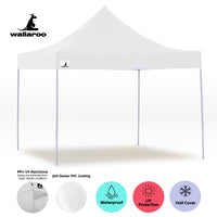 Thumbnail for Wallaroo Gazebo Tent Marquee 3x3 PopUp Outdoor Wallaroo White